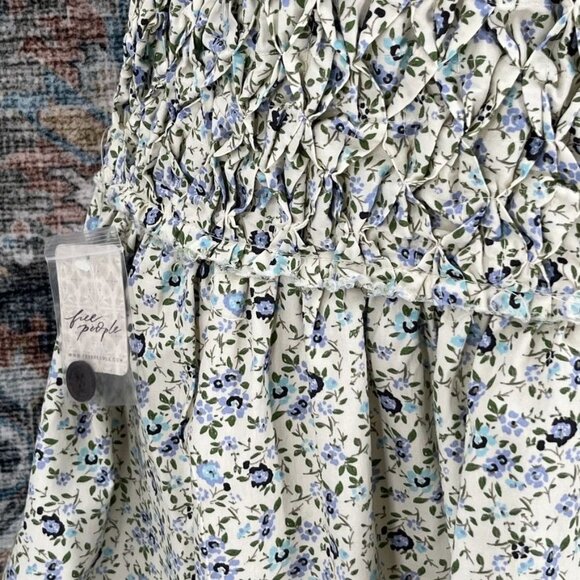 Free People Women's Petunia Cotton Mini Dress Tea Combo New With Tags - Picture 4 of 16